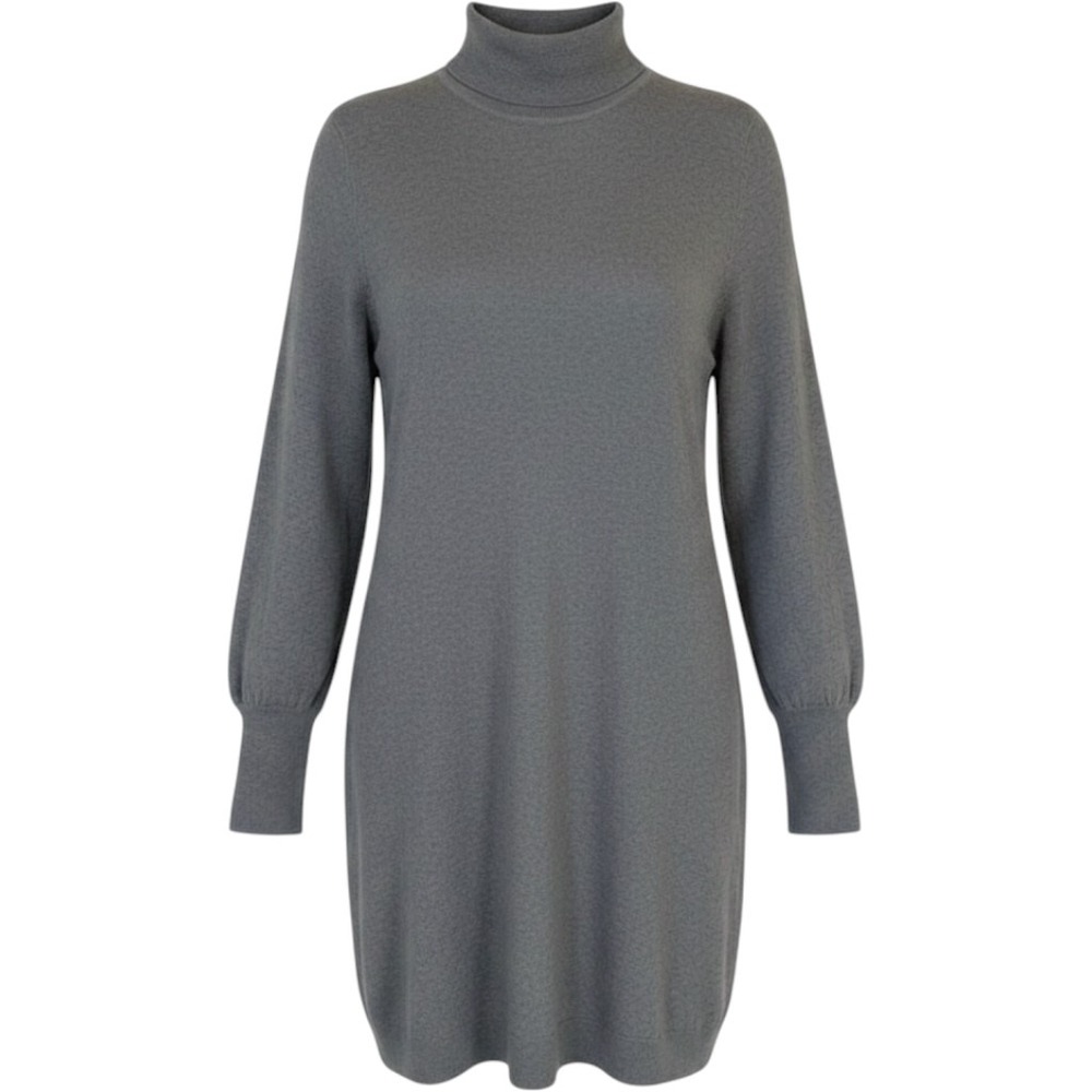WAYF Womens Turtleneck Sweater Dress Heather Grey XL Bishop Sleeve Classic‎